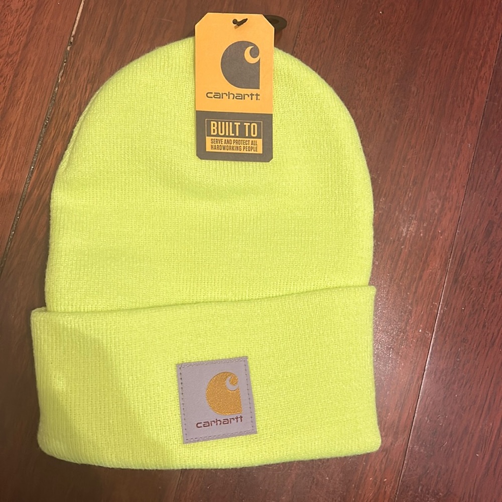 One size New with tag Carhartt beanie . Smoke/ pet free home .